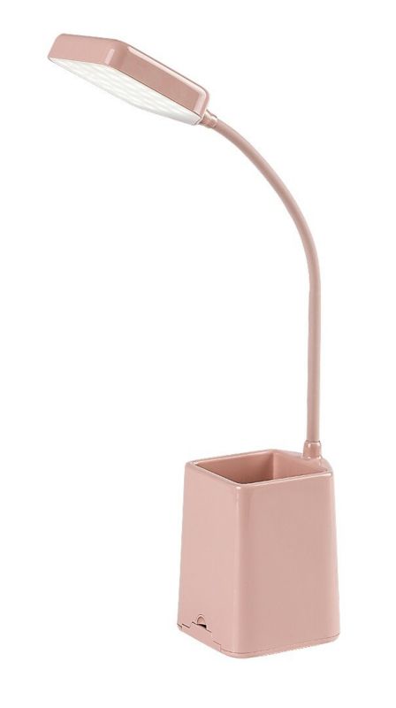 Lampka biurkowa Rabalux Arvid różowo-biała LED 6W 5000K 300lm IP20 wym: 37 x 20 cm tworzywo sztuczne - 1 szt.