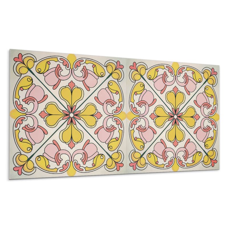 Panel samoprzylepny Wallfluent 100x50 cm Ornamentalny wzór kwiatowy 1 szt.