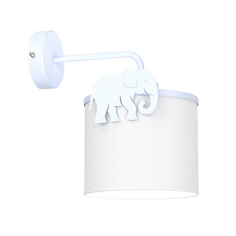 Kinkiet Luminex Sweet niebiesko-biały ze słoniem 1 x E27 x 15W IP20 wym: 25 x 18 x 25 cm - 1 szt.