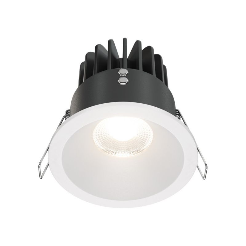 Oprawa sufitowa wpuszczana Maytoni Zoom łazienkowa biała LED 12W 4000K 1040lm IP65 wym: 8,5 x 8,5 x 8,5 cm okrągła - 1 szt.