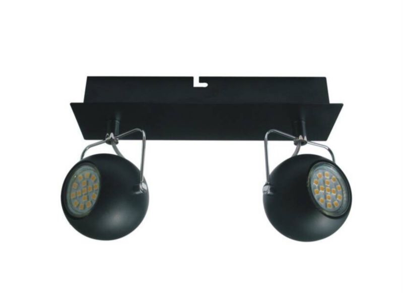Spot oprawa sufitowa Candellux Tony czarny 2 x GU10 x 3W IP20 wym: 25 x 7 cm - 1 szt.