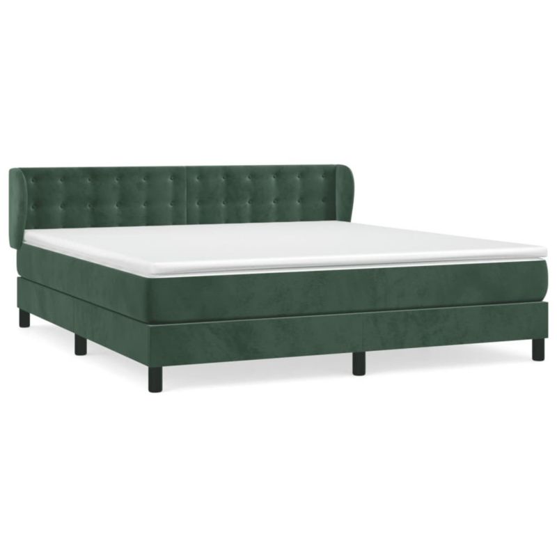 Łóżko kontynentalne WaszeMeble 180x200 cm ciemnozielone WM-3127748 1 szt.