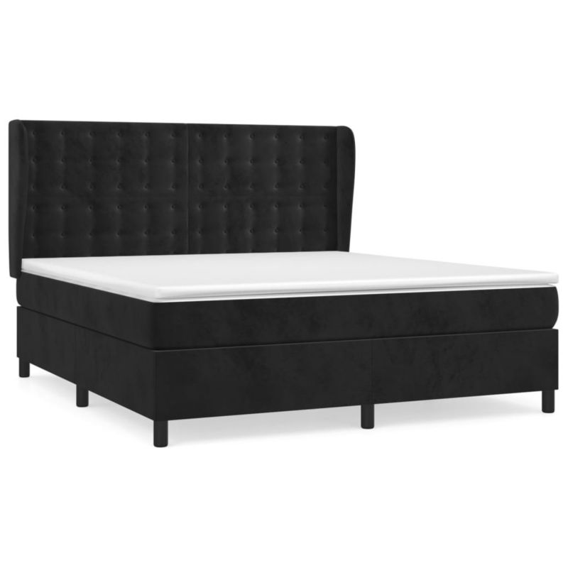 Łóżko kontynentalne WaszeMeble 160x200 cm czarne WM-3129461 1 szt.