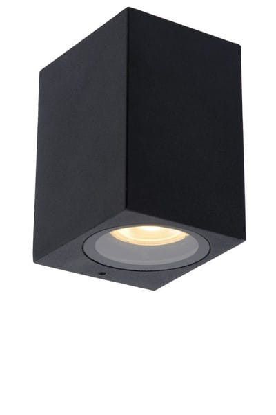 Kinkiet ścienny zewnętrzny Lucide Zaro czarny 1 x GU10 x 35W IP44 wym: 10 x 6,8 x 7,8 cm - 1 szt.