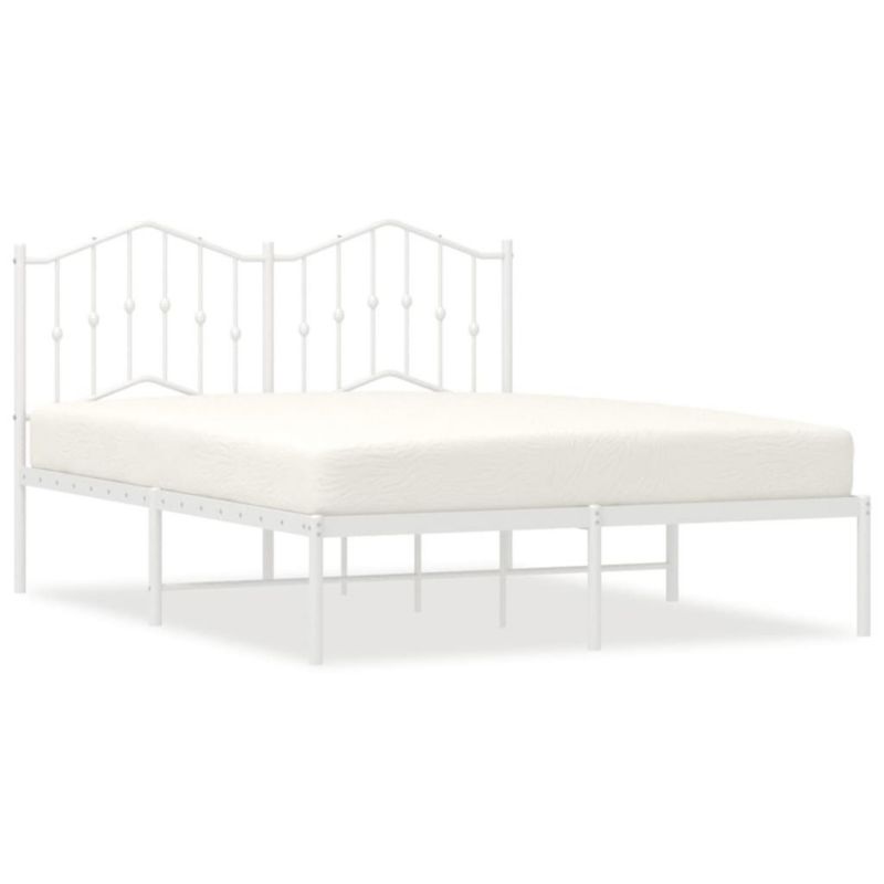 Łóżko metalowe WaszeMeble 135x190 cm biała WM-373837 1 szt.