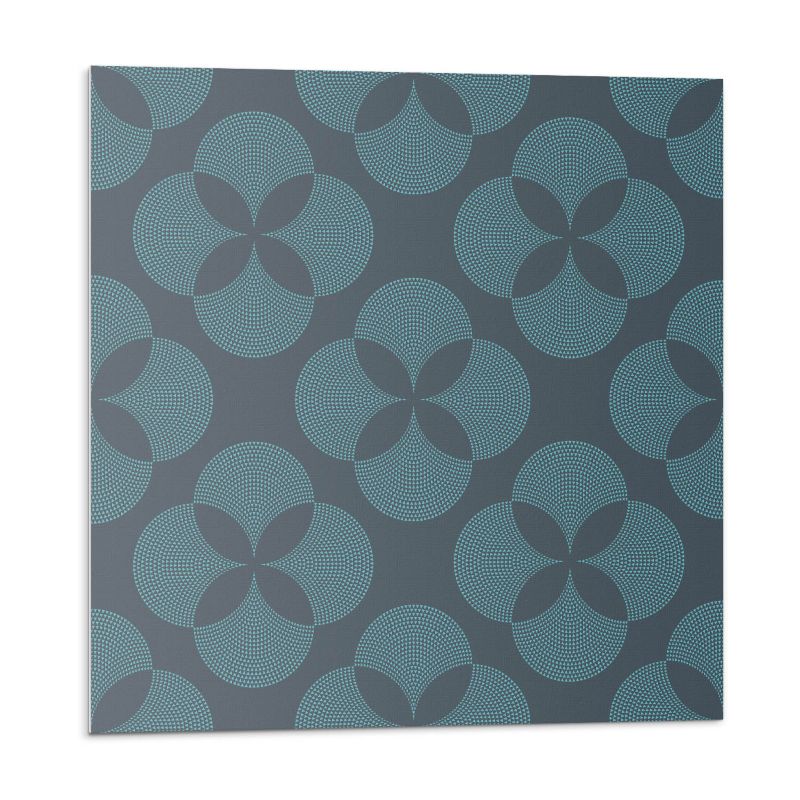 Kafelki samoprzylepne Wallfluent 50x50 cm Kwiaty w rytmie okręgów 4 szt.