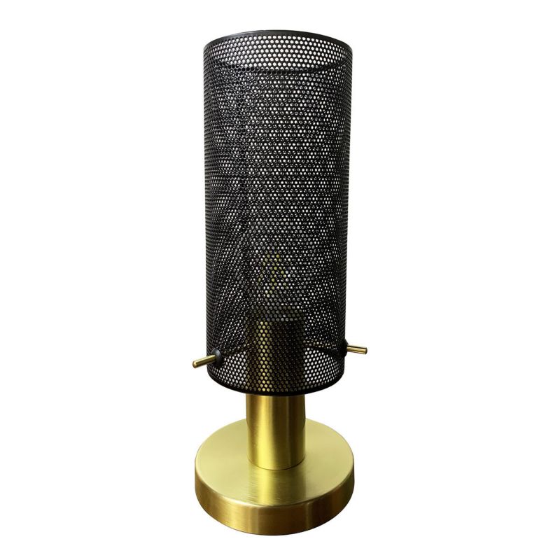 Lampka stołowa Light Prestige Tirana czarno-złota 1 x E27 x 60W IP20 wym: 28 x 12 x 12 cm metal - 1 szt.