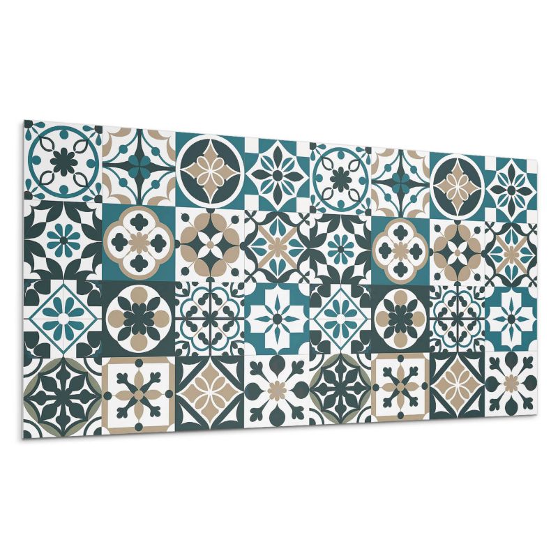 Panel samoprzylepny Wallfluent 120x60 cm Geometryczne kafelki w artystycznym porządku 1 szt.
