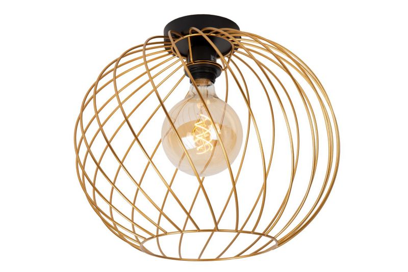 Lampa sufitowa wisząca Lucide Danza 1484 złoto-odcienie złota-czarna szerokość 40 cm 1xE27 x 40W 1 szt.