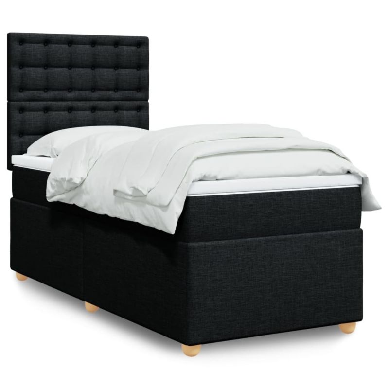 Łóżko kontynentalne WaszeMeble 80x200 cm czarne WM-3293423 1 szt.