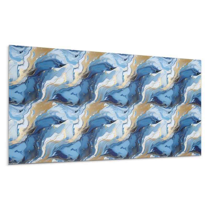 Kafelki samoprzylepne Wallfluent 60x30 cm Abstrakcyjne wzory fal i plam 6 szt.