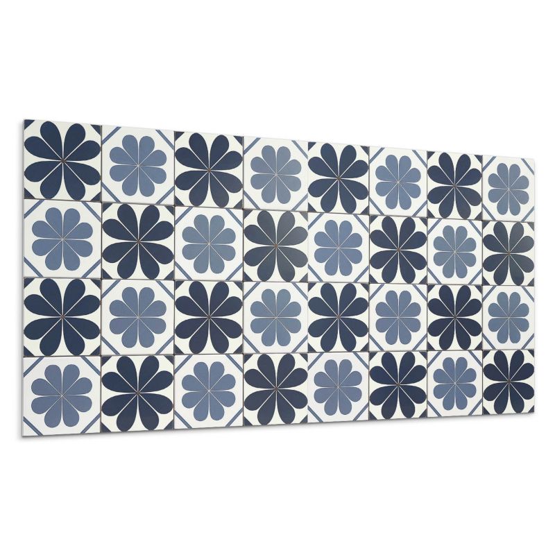 Panel samoprzylepny Wallfluent 100x50 cm Florystyczny design na płytkach 1 szt.