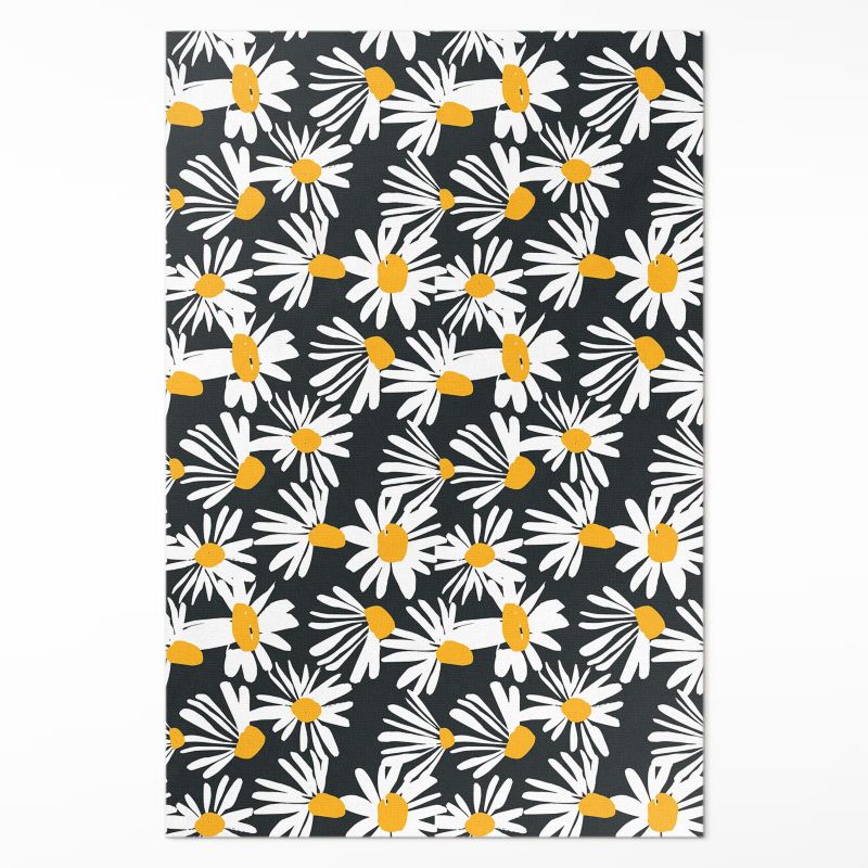 Dywan Wewnętrzny Dekoracyjny Wallfluent 80x120 cm Malowane stokrotki 1 szt.