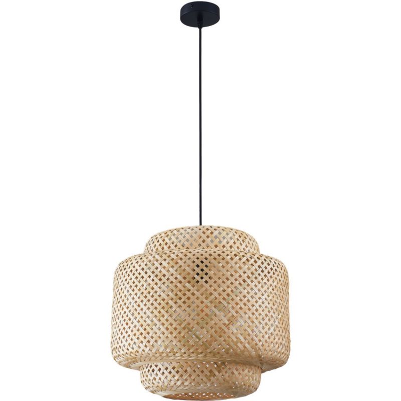 Lampa wisząca Polux Berta 8410 jasny brązowo-czarna boho 1xE27 x 20W 1 szt.