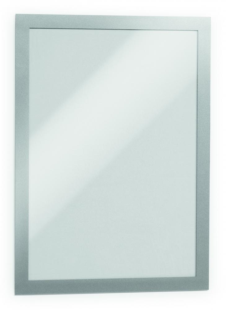 Ramka magnetyczna Durable Duraframe, samoprzylepna, A4, 2 sztuki, srebrny