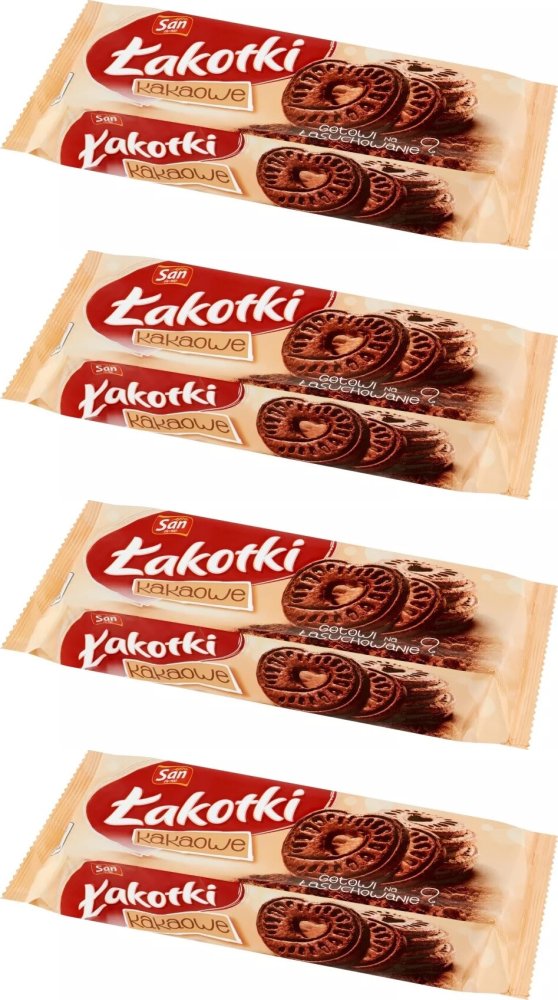 4x Ciastka Mondelez Łakotki, kakaowy, 168g
