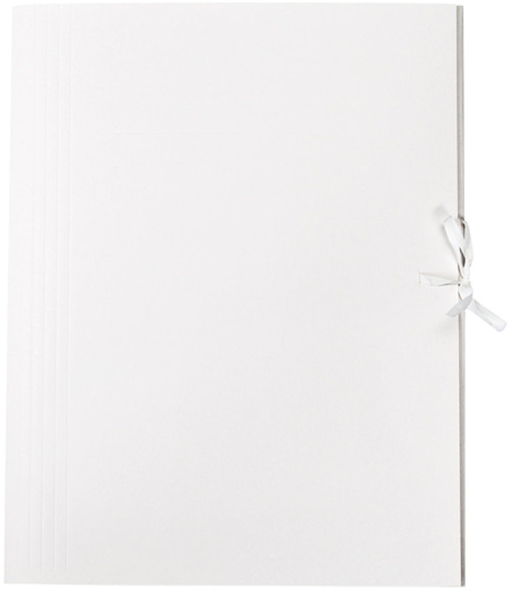 Teczka wiązana Lux Barbara, A4, kartonowa, 250g/m2, 20mm, biały