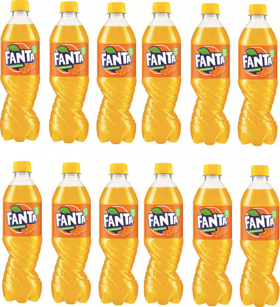 12x napój gazowany Fanta, butelka, 0.5l