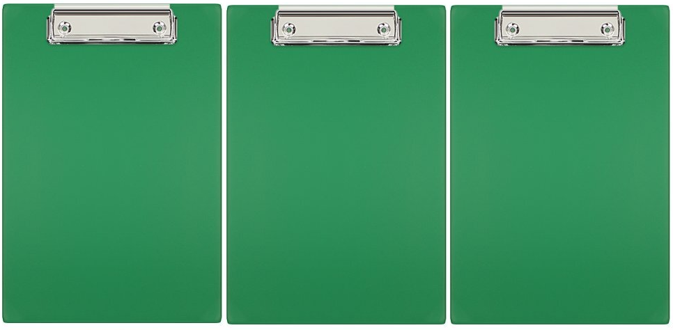 3x Clipboard Biurfol, A5, zielony