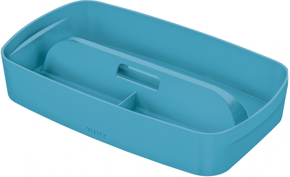 Pojemnik z uchwytem Leitz MyBox Cosy, mały, 307x56x181mm, niebieski