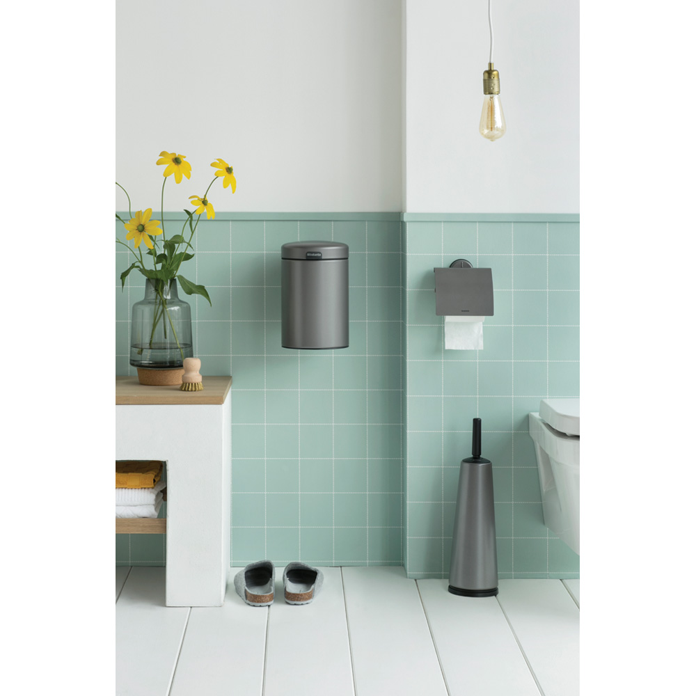 Brabantia ReNew szczotka toaletowa stojąca szara 477324