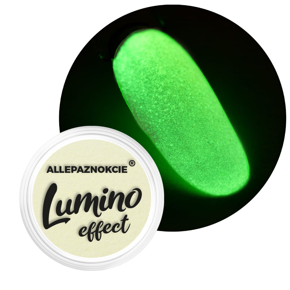 Pyłek do paznokci świecący w ciemności Lumino Effect Allepaznokcie Nr 2