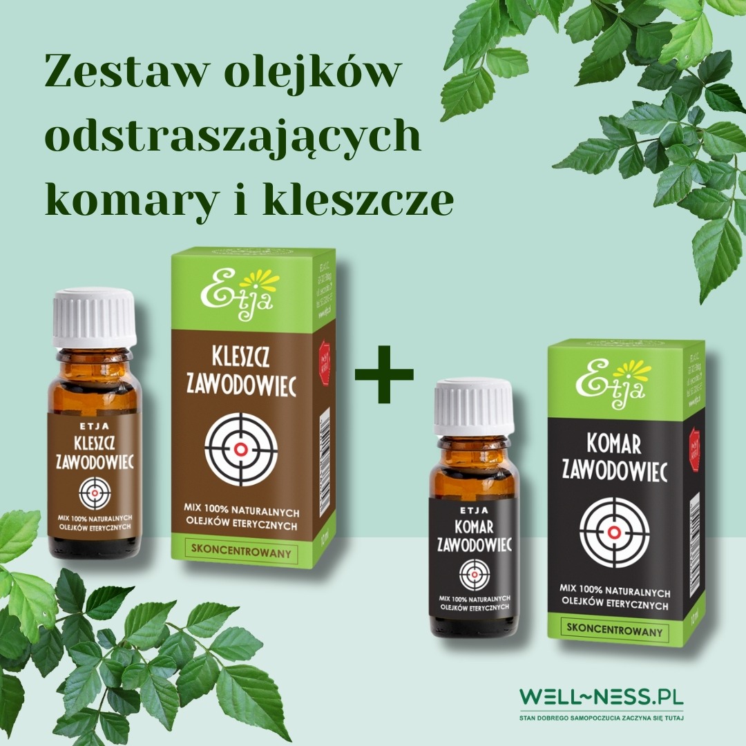 Zestaw olejków odstraszających komary i kleszcze 2 x 10 ml - Kleszcz Zawodowiec