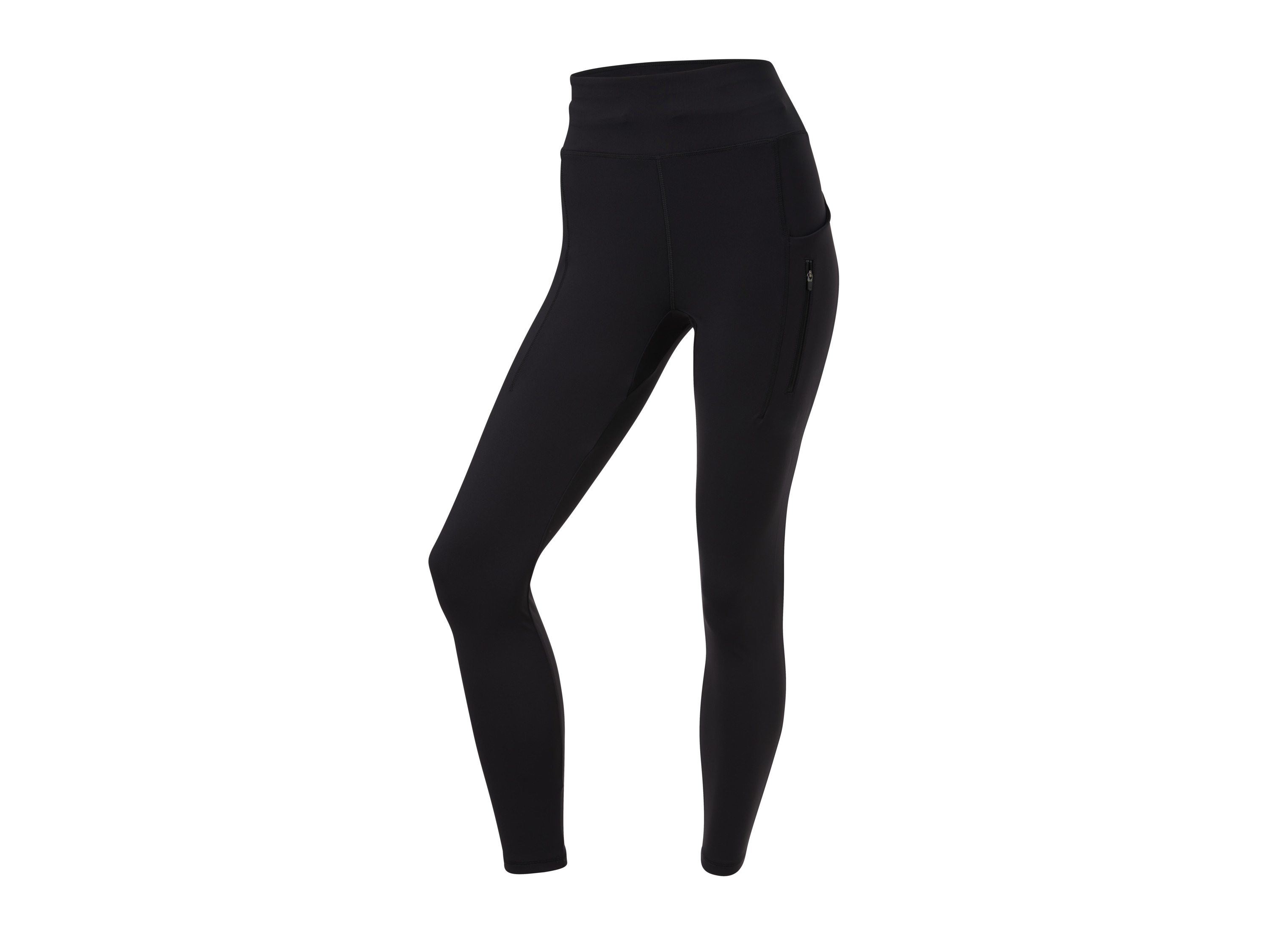 CRIVIT Legginsy funkcyjne damskie z wysokim stanem (Czarny, S(36/38))
