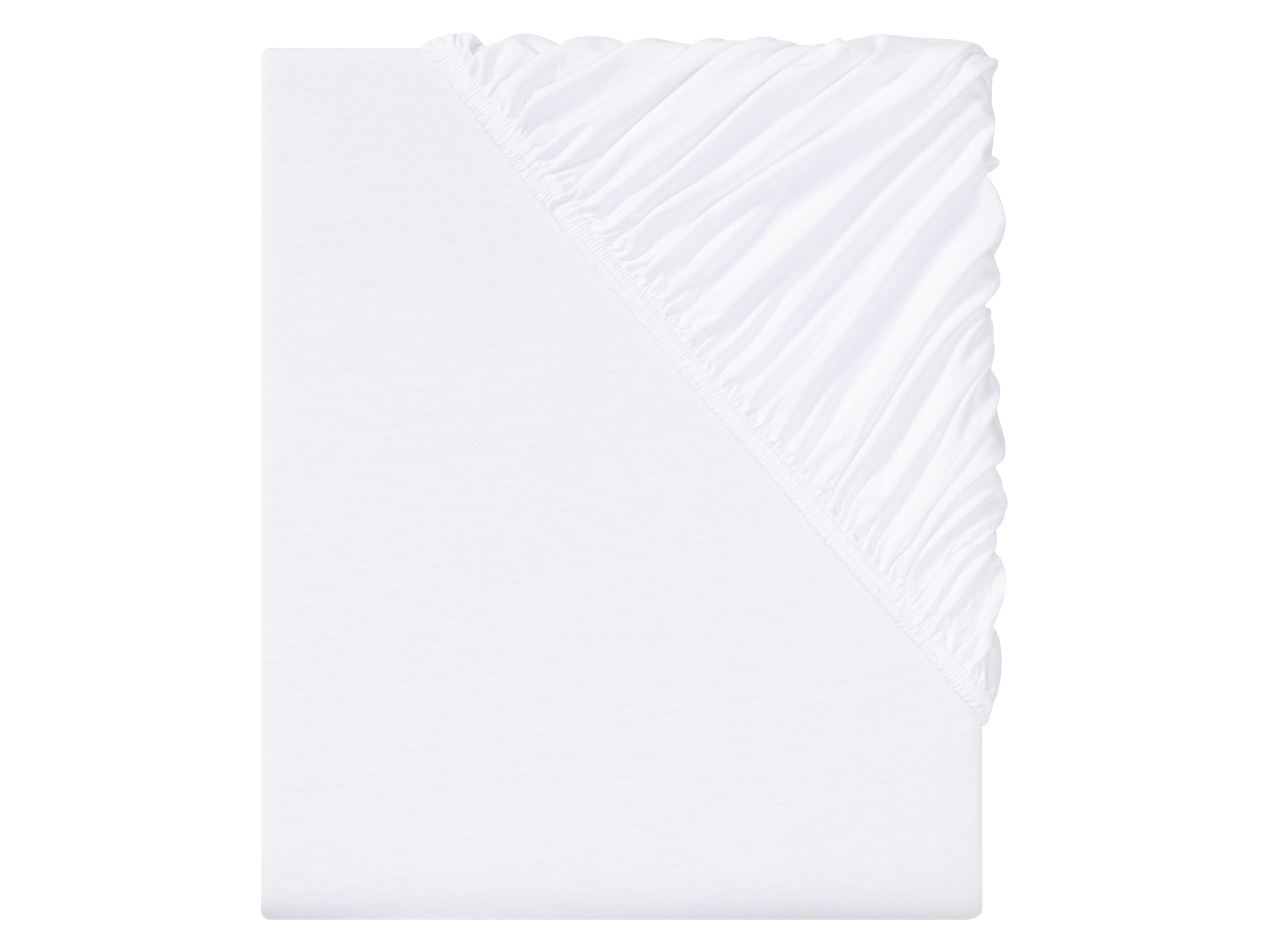 Livarno home Prześcieradło z dżerseju z gumką, 90-100 x 200 cm Biały