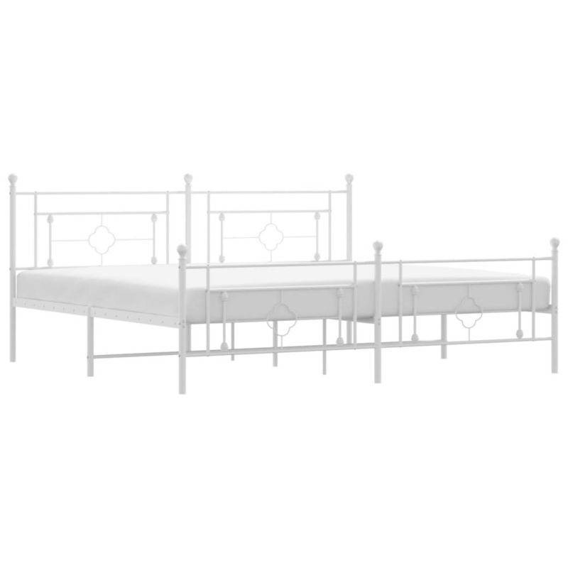 Łóżko metalowe WaszeMeble 193x203 cm biała WM-374412 1 szt.