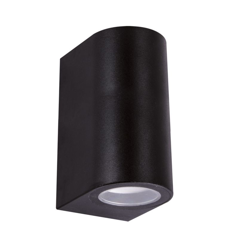 Kinkiet ścienny zewnętrzny Struhm Gamp czarny góra i dół 2 x GU10 x IP54 wym: 15 x 6,8 x 8,9 cm - 1 szt.