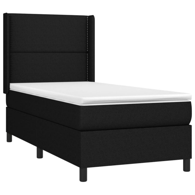 Łóżko kontynentalne WaszeMeble 90x200 cm czarne WM-3138207 1 szt.