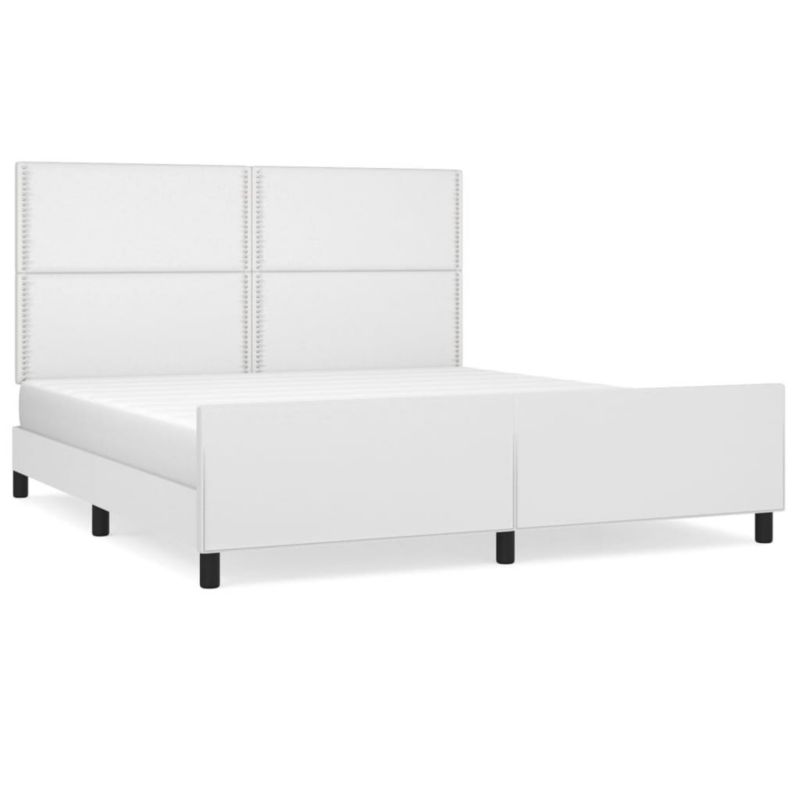 Łóżko tapicerowane WaszeMeble 160x200 cm biała WM-3125519 1 szt.