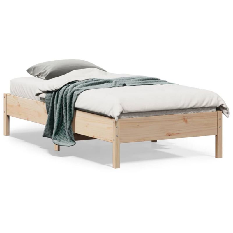 Łóżko drewniane WaszeMeble 90x190 cm brązowe WM-842726 1 szt.