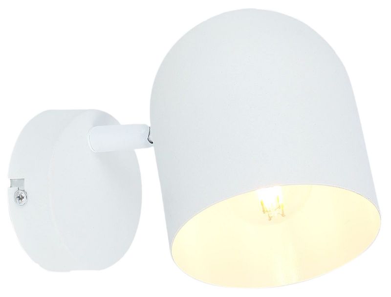 Kinkiet ścienny Candellux Azuro biały 1 x E27 x 40W IP20 wym: 12 x 18 x 10 cm - 1 szt.