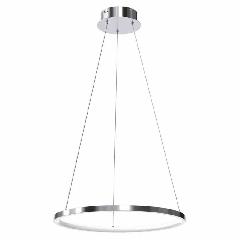 Żyrandol Milagro Rotonda chromowany-biały wym: 100 x 50 x 50 cm wbudowany LED 27W 1 szt.