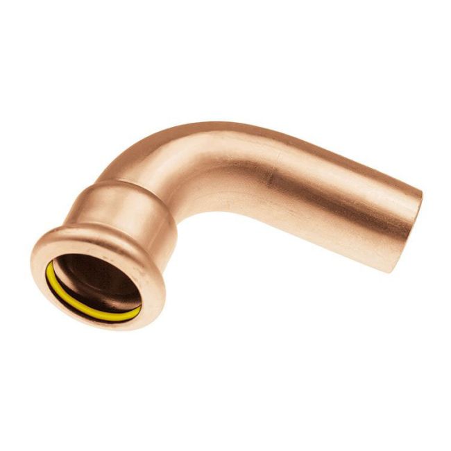 Łuk miedziany KAN-therm jednokielichowy 90° Press Gaz 18 mm