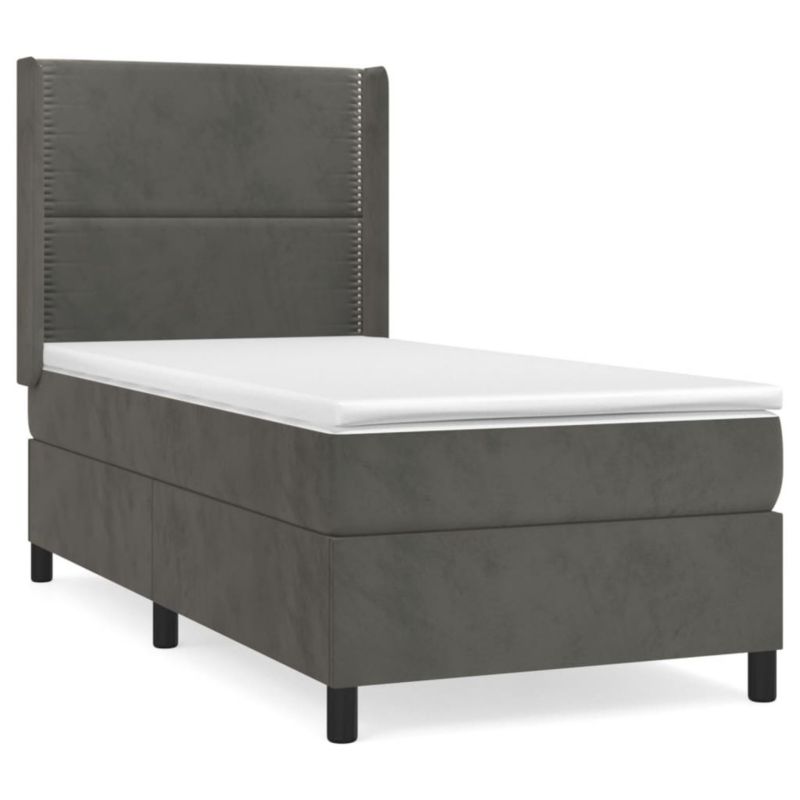 Łóżko kontynentalne WaszeMeble 80x200 cm ciemnoszary WM-3132586 1 szt.