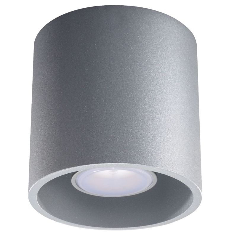 Oprawa sufitowa Sollux Lighting Orbis szary 1 x GU10 x 40W IP20 wym: 10 x 10 cm - 1 szt.