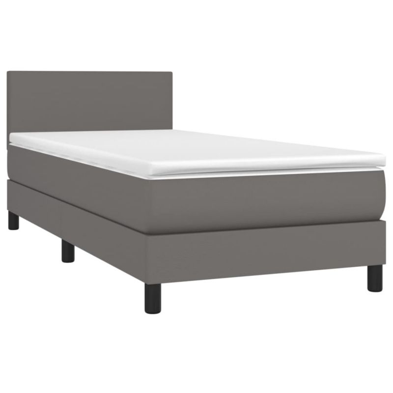 Łóżko kontynentalne WaszeMeble 90x190 cm szara WM-3134079 1 szt.