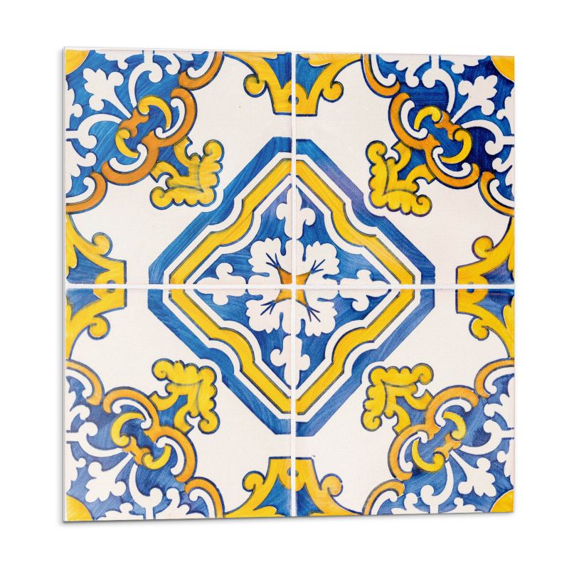 Kafelki samoprzylepne Wallfluent 30x30 cm Mozaika z florystycznymi akcentami 9 szt.