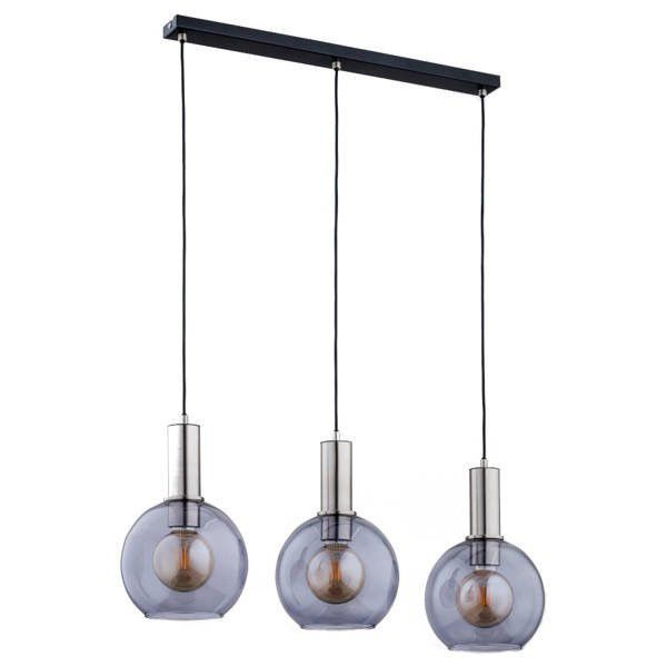 Lampa wisząca Alfa Darin 1725 czarna-chromowana nowoczesna 3xE27 x 15W 1 szt.