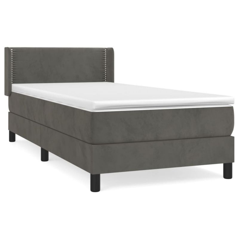 Łóżko kontynentalne WaszeMeble 90x190 cm ciemnoszary WM-3130872 1 szt.