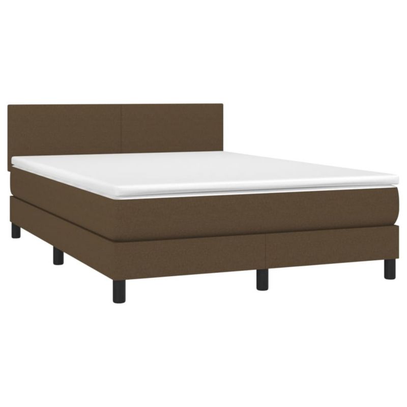 Łóżko kontynentalne WaszeMeble 140x190 cm brązowe WM-3132992 1 szt.