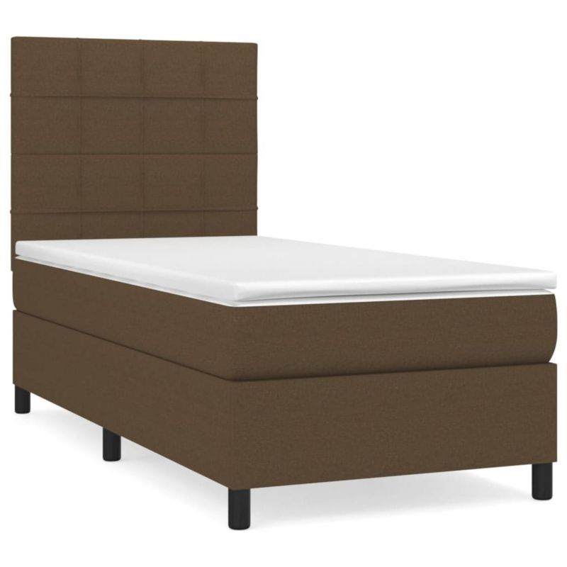 Łóżko kontynentalne WaszeMeble 90x200 cm brązowe WM-3141748 1 szt.