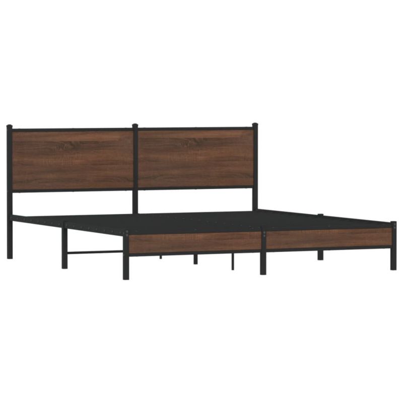 Łóżko metalowe WaszeMeble 183x213 cm brązowy WM-3301406 1 szt.