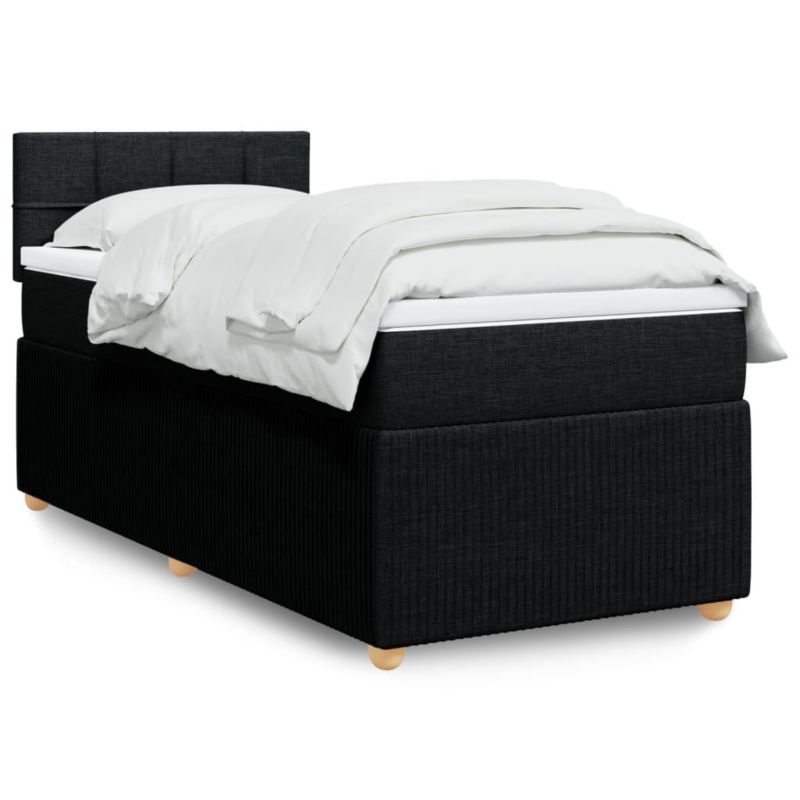Łóżko kontynentalne WaszeMeble 100x200 cm czarne WM-3287369 1 szt.