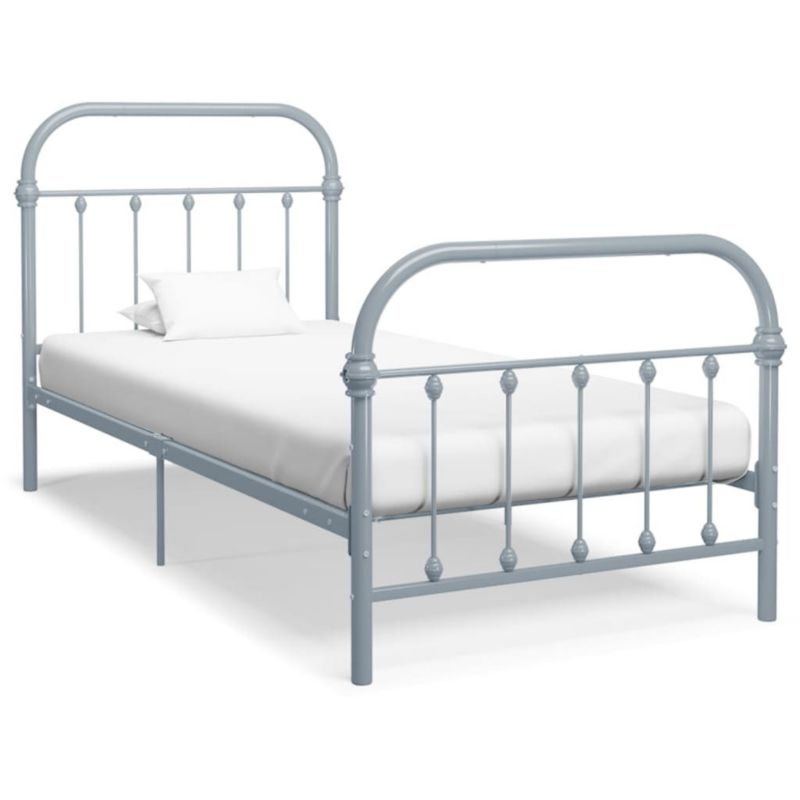 Łóżko metalowe WaszeMeble 90x200 cm szara WM-284504 1 szt.