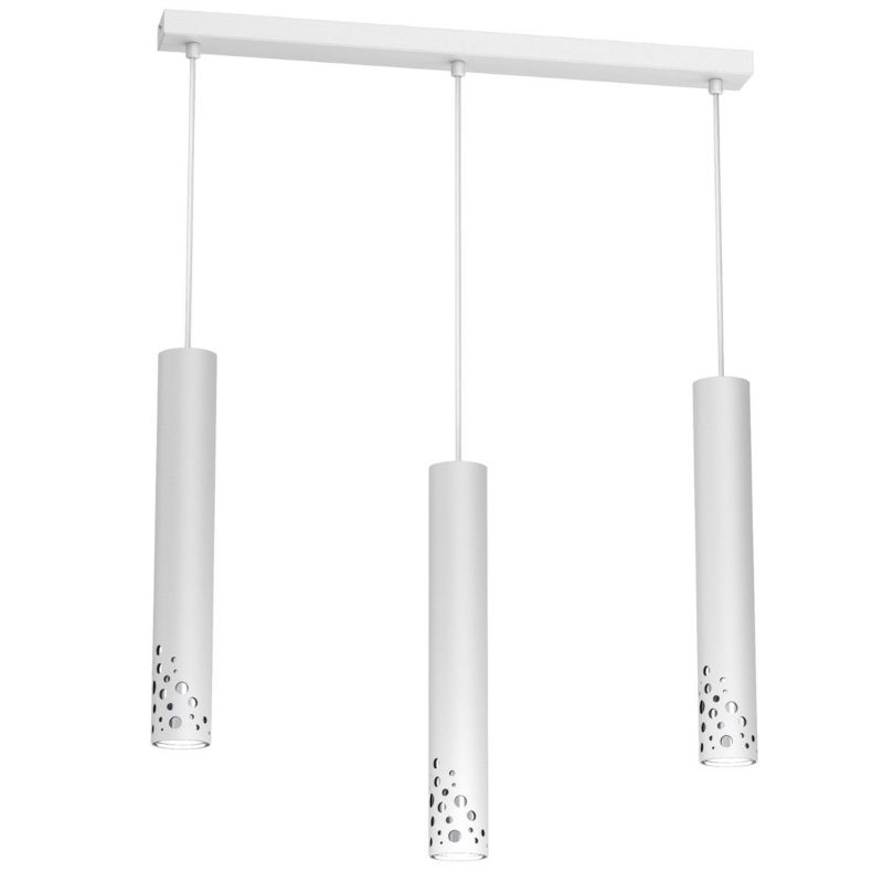 Lampa wisząca Luminex Altro Buble 1869 biały mat-chromowana tuby 3xGU10 x 8W 1 szt.