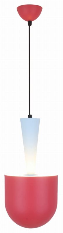 Lampa sufitowa wisząca Candellux Visby czerwona wym: 144 x 19 x 19 cm 1xE27 x 40W 1 szt.